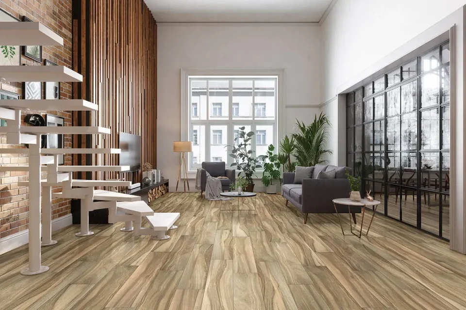cafe aspenwood porcelain flooring by everlife